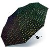 happy rain Ombrello nero da donna con design a gocce che cambia colore in caso di pioggia, Nero (Multicolore) - 42300