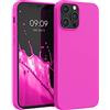 kwmobile Cover per Apple iPhone 12 Pro Max Custodia - Back Case per Smartphone in Silicone TPU - Protezione Gommata - magenta
