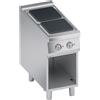 Ristoattrezzature Modello: 112210011582721,Cucina elettrica 2 piastre quadre con vano aperto trifase 8 kW 40x90x85h cm