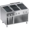Ristoattrezzature Modello: 112210030162848,Cucina elettrica 6 piastre quadre con vano aperto trifase 24 kW 120x90x85h cm