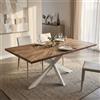 MIlani Home DENNY - tavolo con piano in legno massiccio