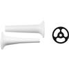 KitchenAid Accessorio KitchenAid per carne imbottita e salsicce - 5KSMSSA - Insaccatrice per tritacarne per impastatrice KitchenAid - 2 tubi per insaccare salsicce di piccole e grandi dimensioni