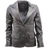 Infinity Donna Casual Nero Pelle Giacca Blazer