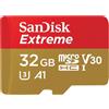 SanDisk Extreme 32 GB MicroSDHC UHS-I Classe 10