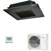 Fujitsu Mono Split Cassetta Nero 18000 Btu AUXG18KRLB AOYG18KATA Condizionatore Serie ECO KR Circular Flow R-32 Monofase 220v