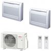 Fujitsu Dual Split Pavimento 9+12 Btu AOYG14KBTA2 AGYG09KVCA AGYG12KVCA Condizionatore KV WiFi Opzionale R-32 2.5+3.5 kW