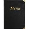 SECURIT PORTA MENU' A4-31,5x24cm NERO in PVC BASIC con 4+2 BUSTE FISSE