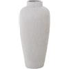 DRW Vaso da tavolo in ceramica in tono chiaro 18 x 40 cm