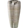 DRW Vaso da pavimento in ceramica in argento 40 x 93 m, bocca 25 cm