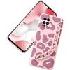 Yoedge Custodia Cellulare Bracciale per Xiaomi Redmi Note 8 Pro -6,53 Silicone Morbide Cover con Catena Colorata da Polso, Anti-Caduta Antiurto Backcover con Motivo per Redmi Note8Pro, Leopardo 2