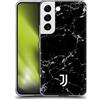 Head Case Designs Licenza Ufficiale Juventus Football Club Nero 2 Marmoreo Custodia Cover in Morbido Gel Compatibile con Samsung Galaxy S22 5G