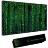 NONSOLOINFORMATICA Tappetino Mouse XXL - 900 x 400 x 4mm - Mouse Pad Gaming - Bordi cuciti Base in gomma antiscivolo | Woldwide Verde