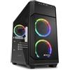 SHARKOON Case Sharkoon V1000 Midi-Tower Vetro Temperato RGB Nero