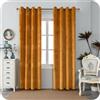 GIRASOLE HOME Coppia Tende Adelaide Morbide Oscuranti Termiche in Velluto 2 Pannelli da 140x280cm con Occhielli, Ambra