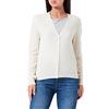United Colors of Benetton Cardigan M/L 1002d6879 Manica Lunga, Bianco Panna 000 V2, M Donna