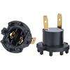Akozon Coppia di Portalampada Portalampada per Mazda 3 5 Kawasaki B28V510A3 Copri Fanale Anteriore e Posteriore