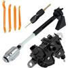 CANTONDZ 1355231 Set di Serratura di blocco del cofano con 2 chiavi e 4 attrezzi universali per lo smontaggio degli interni compatibile con Ford Focus MK2 C Max Kuga 2004-2012