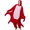 wotogold Pigiama di Polpo Animale Costumi Cosplay per Adulti Unisex Rosso L