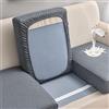 SHUOJIA Copriseduta Divano Impermeabile, Fodera Per Cuscino Indipendente, Fodera Coprisedile Antiscivolo, Protezione Del Cuscino Sedile Del Divano (Grey,Large-1-Seater)