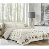 BANZAII TEXTILE INNOVATOR ONLINE Banzaii trapunta invernale, piumone in tessuto di calda flanella, manopesca - Imbottitura 350 gr/mq termoisolante per inverni rigidi - Made in Italy, Una piazza e mezza 220x260 cm Orsetti Rosso