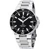 Oris Men's Aquis 44mm Steel Bracelet & Case Automatic Black Dial Analog Watch 01 733 7730 4134-MB
