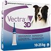 DAILYLIVE Vectra Vectra 3D Spot-on Soluzione 3 Pipette 3,6 Ml Cani da 10 a 25 Kg Blu