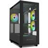 SHARKOON Case Sharkoon Rebel C60 Midi-Tower Vetro Temperato RGB Nero