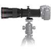 M ugast Teleobiettivo zoom, metallo 420-800mm F/8.3-16 Obiettivo zoom teleobiettivo super full frame manuale, per Canon/per Olympus/per fotocamera reflex digitale per Sony