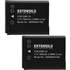 EXTENSILO 2x batteria compatibile con Nikon Coolpix S3100, S2750, S2900, S2800, S2700, S32 fotocamera digitale DSLR (700mAh, 3,7V, Li-Ion)
