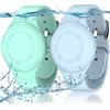 R-fun Braccialetti Impermeabili per Bambini, Compatibili con Apple Air Tag Tracker con Silicone Morbido, Custodia Anti-smarrimento per Bambini,Verde Menta/Blu Chiaro