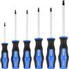 EffektWerk - Set di cacciaviti Torx da 6 pezzi - Cacciaviti a stella T-10, T-15, T-20, T-25, T-30 e T-40 - Cacciaviti dinamometrici con punte magnetiche