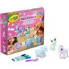 CRAYOLA Washimals Pastel Pets - Set Ricarica con 3 Cuccioli, 3 Pennarelli Lavabili e Spazzolina, Gioco e Regalo per Bambini, da 3 Anni, 74-7511