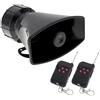 ePathChina Sirena per Auto con 7 Toni, Suono del Clacson, Ambulanza, Sirena, Traffico, Telecomando, 12 V, 100 W (2Pcs Telecomando)