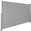 tectake® Tenda Frangivento a Scorrimento, Paravento Estraibile Esterno, Frangivista con Meccanismo Automatico, Protezione Solare e Privacy, Ideale per Balconi e Terrazzi, 160x300 cm - Grigio