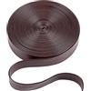 GORGECRAFT 5 m 15mm di Larghezza Cinturino in Similpelle Pieghevole Strisce di Pelle Cordino Nastro di Rifinitura in Pelle Litchi Cordoncino Piatto in Similpelle A Grana per Fai da Te Cucito