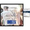 CABBEL Cornice 40x40 cm, nera, robusta cornice in legno MDF, vetro Plexi infrangibile, da appendere, ideale