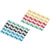 DIGITUS Clip Colorate per Cavi Patch RJ45 - organizzazione cromatica dei Cavi di Rete - 5X 20 Pezzi - per Cavi LAN Cat 5e, Cat 6 e Cat 6A - AWG da 24/7 a 27/7 - Multicolore