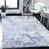 SAFAVIEH Tappeto Moderno per Soggiorno, Sala da pranzo, Camera da letto - Amelia Collection, A Pelo Corto, Grigio e Blu, 91 X 152 cm