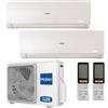 HAIER CONDIZIONATORE HAIER FLEXIS PLUS DUAL SPLIT 12000+12000 BTU INVERTER R32 2U50S2SM1FA A++ WIFI