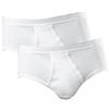 Schiesser - Completo intimo, pacco da 2, uomo, Bianco (Weiss), Large