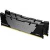 Kingston Ram DIMM DDR4 64GB Kingston Fury Renegade 3200MHz CL16 1.35V Nero/Argento [KF432C16RB2K2/64]