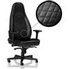 noblechairs Sedia da gioco Noblechairs Icon Nera/Nera