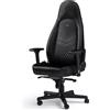noblechairs Sedia da gioco Noblechairs Icon in vera pelle Nero/Nero