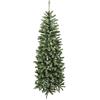 Rebecca Mobili Albero Di Natale Slim, Alberi Natalizi 180, Pvc Base Plastica Verde, 645 Rami, Allestimento Natalizio Casa Negozi - Misure: 180 x 71 x 71 cm (HxLxP) - Art. RE6755