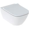 VASO GEBERIT SMYLE SQUARE 500.683.01.1 RIMFREE SOSPESO CON COPRIVASO SOFT-CLOSE