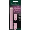 Faber-Castell - Set da scrittura Sleeve Rose Shadows, 5 pezzi