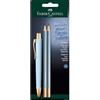 Faber-Castell - Set da scrittura Poly Ball Urban Sky Blue, 3 pezzi