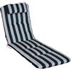 Angerer Cuscino per Sedia 60 x 190 cm, Design Verde-Bianco (Senza Sedia)
