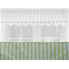 Angerer Paravista per balcone Design giallo-bianco, 75 cm, lunghezza: 8 metro