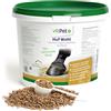 VitPet+ Huf Wohl - Speciale cibo minerale per cavalli, con biotina, zinco, diatomite e lievito di birra, 4 kg, per sostenere la crescita dello zoccolo, incluso cucchiaio dosatore